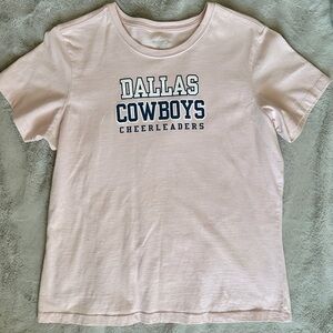 Dallas cowboys pink scoop neck shirt size large Reebok